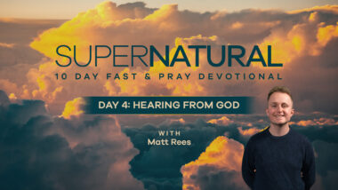 Video image for 'Day 4: Hearing from God'' of the 10-Day Supernatural Devotional about hearing from God.