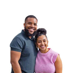 Ashley and Rhianne Gabriel smiling together, leaders from The Lighthouse Church