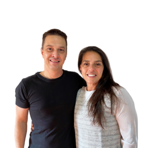 Ronaldo & Daniele Leite Pacheco, regional coordinators, standing side by side smiling